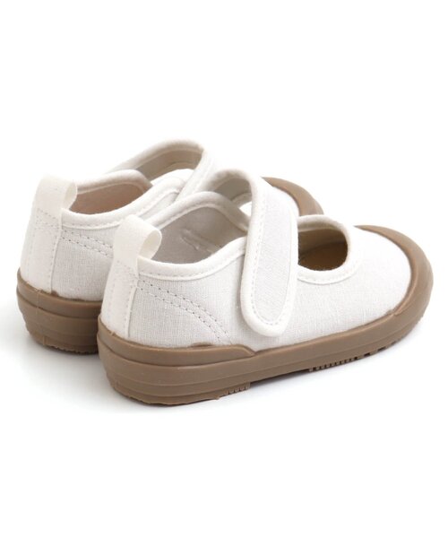 BREEZE（ブリーズ）の「【履きやすいベロクロ式】上履き（スリッポン・キッズ・ブルー/オレンジ/ベージュ・18/15 /19/17/16/14）」の4枚目の写真