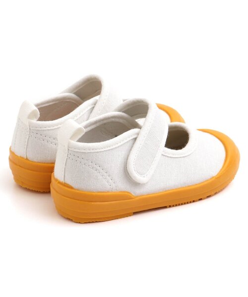 BREEZE（ブリーズ）の「【履きやすいベロクロ式】上履き（スリッポン・キッズ・ブルー/オレンジ/ベージュ・18/15 /19/17/16/14）」の7枚目の写真