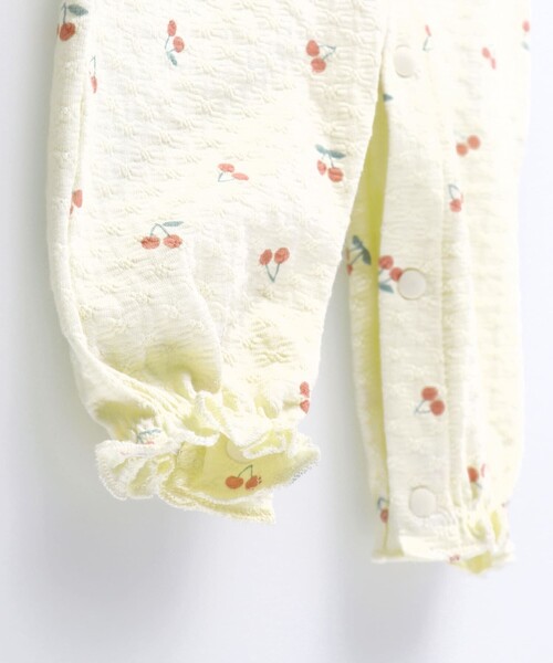 BRANSHES（ブランシェス）の「さくらんぼ柄長袖2WAYオール
