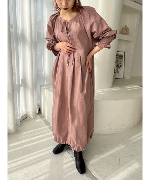 JUMELLE（ジュメロ）の「【低身長~高身長】ドロストバルーンＯＰ（ワンピース・レディース・ピンク・FREE）」の16枚目の写真