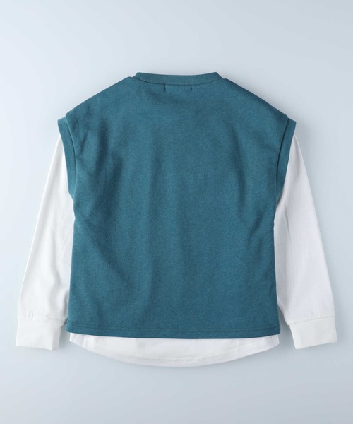 MPS（エムピーエス）の「【MPS】速乾ベストレイヤード（Tシャツ/カットソー・キッズ・ブルー/グリーン・120/140/160/105/130/150）」の5枚目の写真