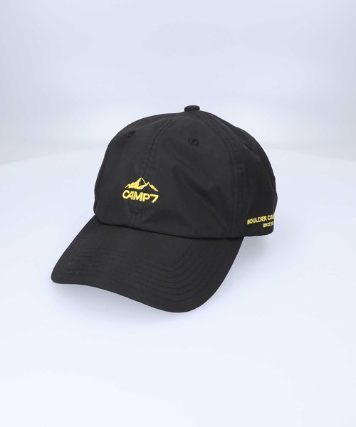 CAMP7(キャンプセブン)の「【CAMP7】ポリエステルキャップ(キャップ・メンズ・ブラック/イエロー・フリー)」の2枚目の写真