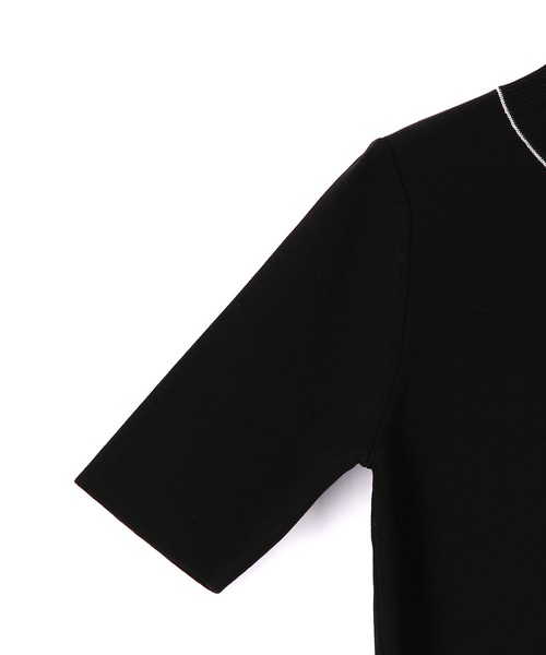 【ADAM ET ROPE 新品】【サステナブル】バイカラーハーフスリーブニット 楽天市場】【SALE／50%OFF】【サステナブル】バイカラーハーフ