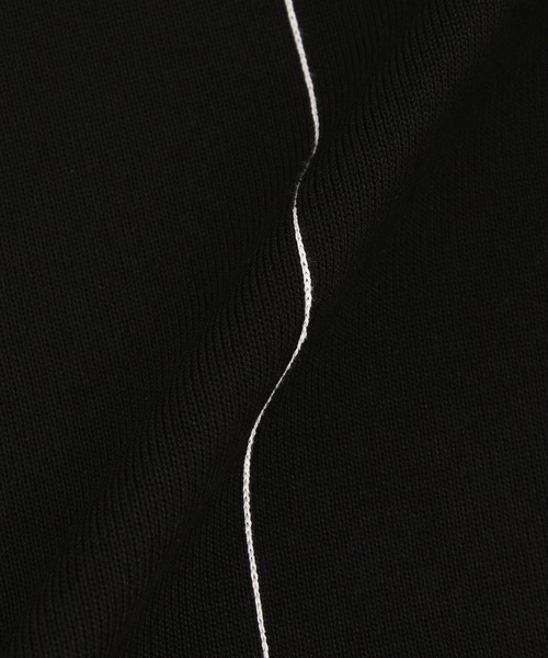 ADAM ET ROPE'（アダムエロペ）の「【サステナブル】バイカラーハーフスリーブニット（ニット/セーター・レディース・グレー/ホワイト系その他/ブラック系その他・FREE）」の14枚目の写真