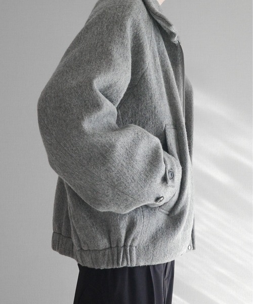Mohair Blend Shaggy Sliver Blouson - モヘヤブレンドシャギー