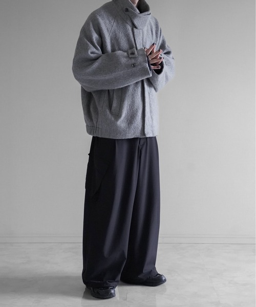 Mohair Blend Shaggy Sliver Blouson - モヘヤブレンドシャギー