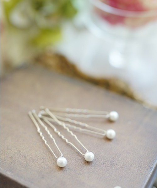 Eddie et cherie(エディーエシェリー)の「パールUピン 7本セット(ヘアピン・レディース・シルバー・FREE)」の3枚目の写真