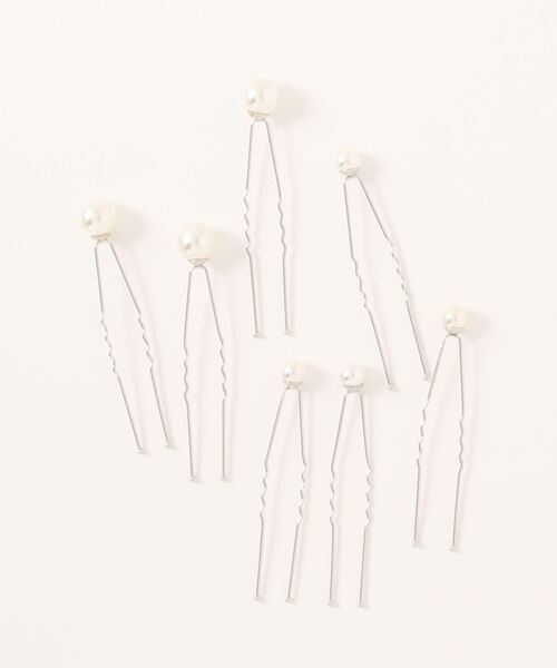 Eddie et cherie(エディーエシェリー)の「パールUピン 7本セット(ヘアピン・レディース・シルバー・FREE)」の5枚目の写真