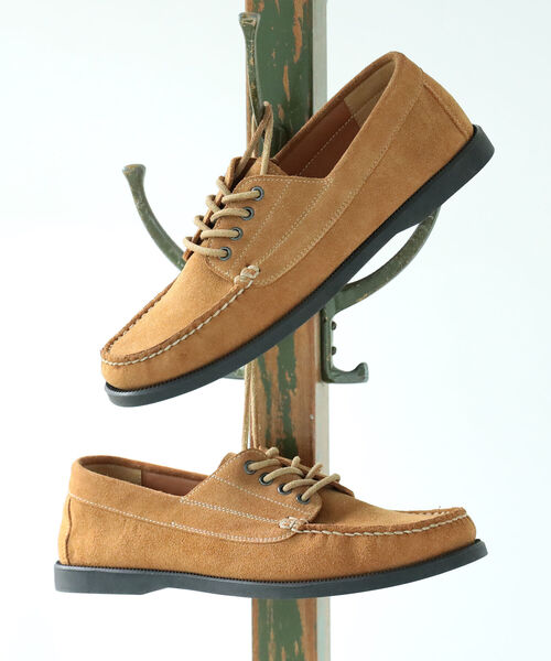 B:MING by BEAMS（ビーミングバイビームス）の「B:MING by BEAMS / レザー デッキ シューズ（モカシン/デッキシューズ・メンズ・ブラウン系その他/ブラック・26/27/28）」の3枚目の写真