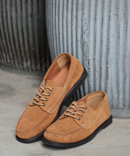 B:MING by BEAMS（ビーミングバイビームス）の「B:MING by BEAMS / レザー デッキ シューズ（モカシン/デッキシューズ・メンズ・ブラウン系その他/ブラック・26/27/28）」の4枚目の写真