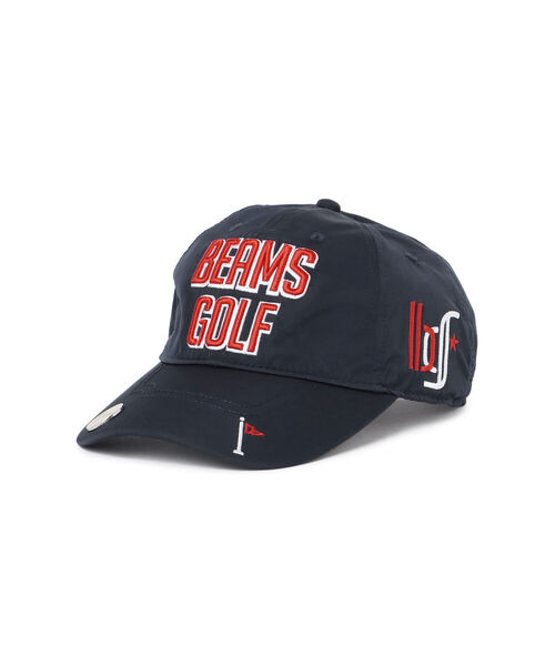 BEAMS - 定価1万円！BEAMS GOLFビームスゴルフピンバッジ付きゴルフキャップ 定価1万円！BEAMS GOLFビームスゴルフピンバッジ付きゴルフ