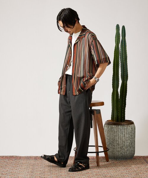 JOURNAL STANDARD(ジャーナルスタンダード)の「【RIRANCHA / リランチェ】ブッチャー 1P イージーパンツ(スラックス・メンズ・グレー/ベージュ/ブラック系その他/ライトグレー/ベージュ系その他/ブラックミックス・LARGE/SMALL/MEDIUM)」の12枚目の写真