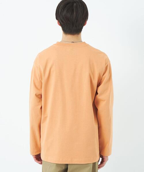 green label relaxing（グリーンレーベルリラクシング）の「GIZA クルーネック ロングスリーブ カットソー（Tシャツ/カットソー・メンズ・ネイビー/オレンジ/ホワイト/ライトブルー・S/L/XL/M）」の7枚目の写真