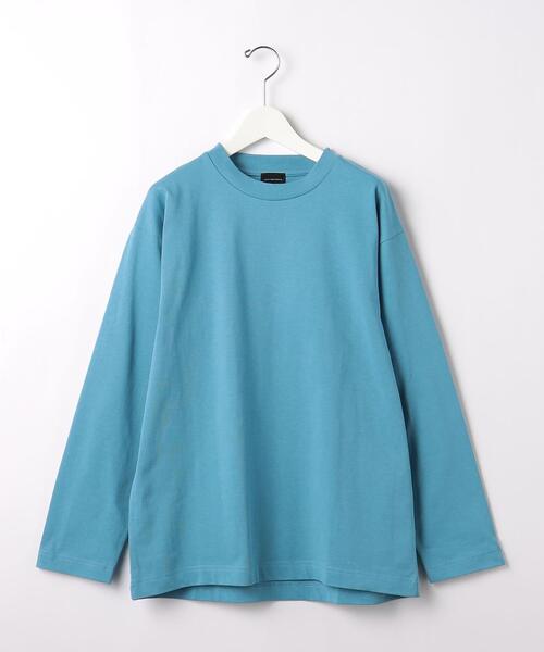 green label relaxing（グリーンレーベルリラクシング）の「GIZA クルーネック ロングスリーブ カットソー（Tシャツ/カットソー・メンズ・ネイビー/オレンジ/ホワイト/ライトブルー・S/L/XL/M）」の18枚目の写真