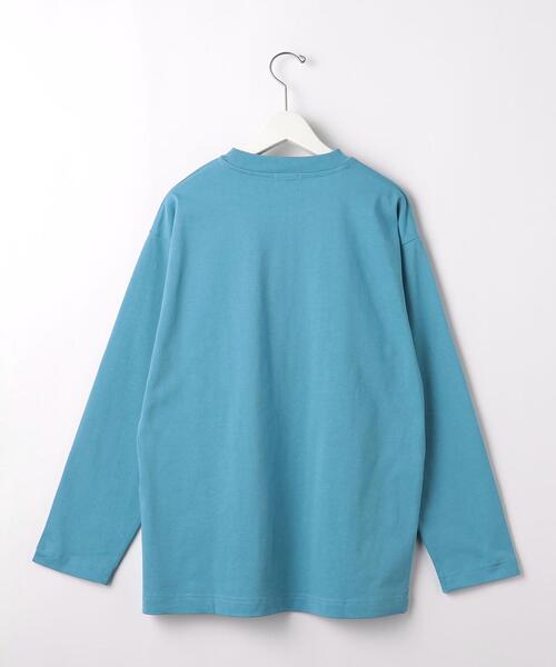 green label relaxing（グリーンレーベルリラクシング）の「GIZA クルーネック ロングスリーブ カットソー（Tシャツ/カットソー・メンズ・ネイビー/オレンジ/ホワイト/ライトブルー・S/L/XL/M）」の19枚目の写真