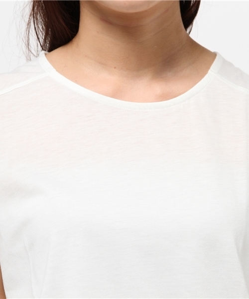 OUTLET(アウトレット)の「【CIAOPANIC TYPY】異素材リボンTシャツ(Tシャツ/カットソー・レディース・ホワイト・FREE)」の5枚目の写真