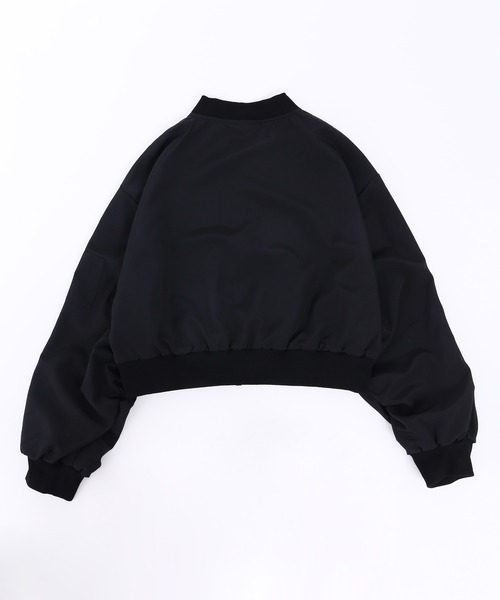 PHILLY（フィリー）の「ショートライトMA-1（MA-1・レディース・ブラック/アイボリー/ライトパープル・FREE）」の21枚目の写真