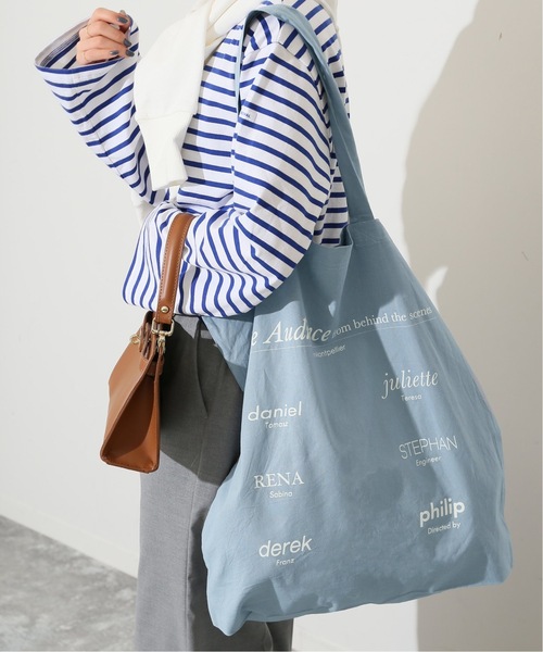 SLOBE IENA（スローブイエナ）の「《追加》le fourre-tout（トートバッグ・レディース・ホワイト/ブルー系その他/ピンク・FREE）」の12枚目の写真