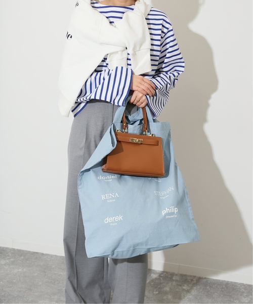 SLOBE IENA（スローブイエナ）の「《追加》le fourre-tout（トートバッグ・レディース・ホワイト/ブルー系その他/ピンク・FREE）」の14枚目の写真