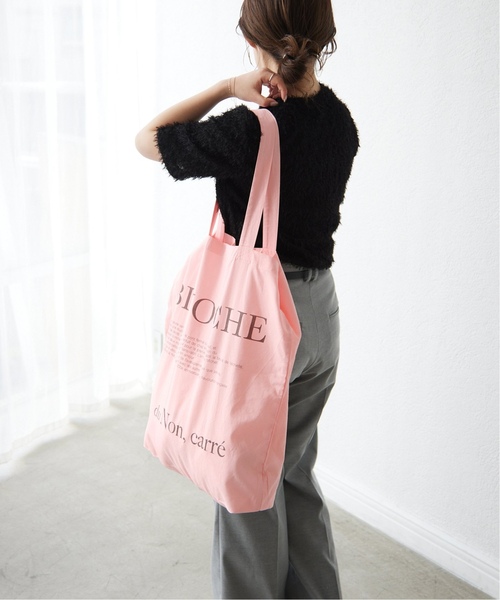 SLOBE IENA（スローブイエナ）の「《追加》le fourre-tout（トートバッグ・レディース・ホワイト/ブルー系その他/ピンク・FREE）」の17枚目の写真