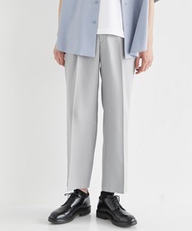 CITY TOKYO | リネンライクワンタックストレートパンツ(スラックス)