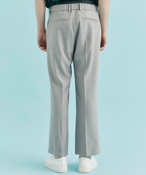 CITY TOKYO（シティトウキョウ）の「リネンライクワンタックストレートパンツ（スラックス・メンズ・ブラック/グレイッシュベージュ/ライトグレー・2/1）」の19枚目の写真