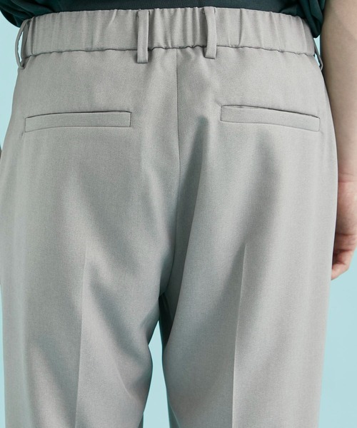 CITY TOKYO（シティトウキョウ）の「リネンライクワンタックストレートパンツ（スラックス・メンズ・ブラック/グレイッシュベージュ/ライトグレー・2/1）」の22枚目の写真