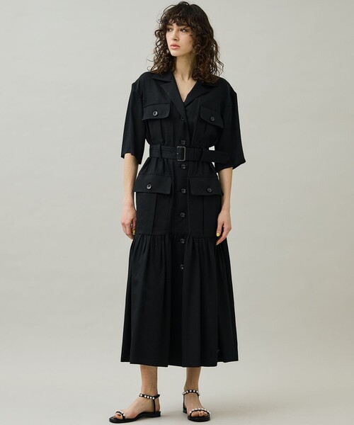 TSURU by Mariko Oikawa（ツルバイマリコオイカワ）の「【TSURU by MARIKO OIKAWA(ツルバイマリコオイカワ)】Voyage/ボヤージュ（サンダル・レディース・ブラック/ベージュ・35/36/37）」の4枚目の写真