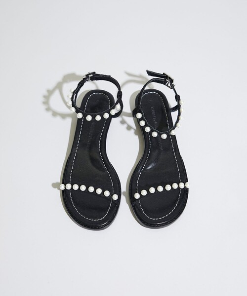 TSURU by Mariko Oikawa（ツルバイマリコオイカワ）の「【TSURU by MARIKO OIKAWA(ツルバイマリコオイカワ)】Voyage/ボヤージュ（サンダル・レディース・ブラック/ベージュ・35/36/37）」の9枚目の写真