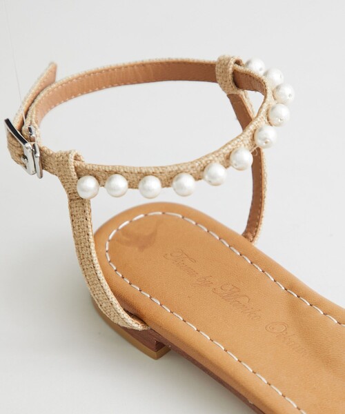 TSURU by Mariko Oikawa（ツルバイマリコオイカワ）の「【TSURU by MARIKO OIKAWA(ツルバイマリコオイカワ)】Voyage/ボヤージュ（サンダル・レディース・ブラック/ベージュ・35/36/37）」の22枚目の写真