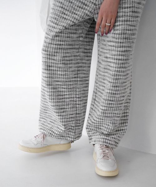 SLOBE citron.(スローブシトロン)の「SLOBE citron.TWEED ジョガーサロペット(サロペット/オーバーオール・レディース・イエロー/ブラック・FREE)」の10枚目の写真