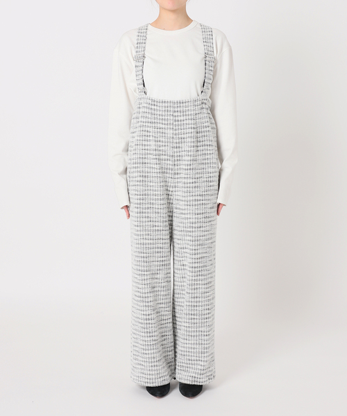 SLOBE citron.(スローブシトロン)の「SLOBE citron.TWEED ジョガーサロペット(サロペット/オーバーオール・レディース・イエロー/ブラック・FREE)」の20枚目の写真