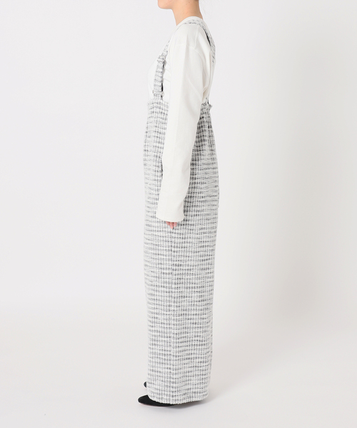 SLOBE citron.(スローブシトロン)の「SLOBE citron.TWEED ジョガーサロペット(サロペット/オーバーオール・レディース・イエロー/ブラック・FREE)」の21枚目の写真