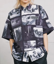 DC SHOES/ディーシーシューズ BLABACPHOTO SHIRT SS 半袖シャツ 総柄 フォトプリント