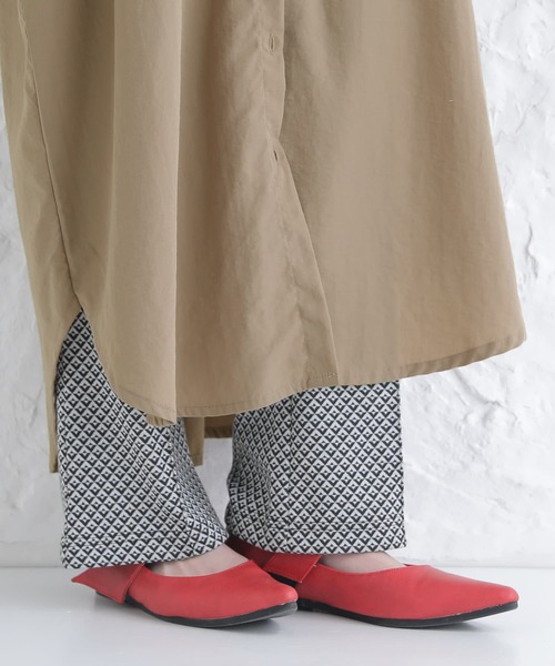 osharewalker（オシャレウォーカー）の「『カットソージャカードフレアパンツ』（その他パンツ・レディース・ブラック/イエロー・1/2）」の15枚目の写真