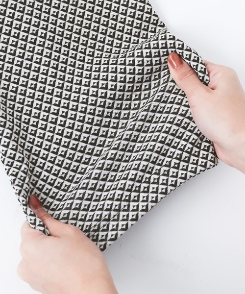 osharewalker（オシャレウォーカー）の「『カットソージャカードフレアパンツ』（その他パンツ・レディース・ブラック/イエロー・1/2）」の17枚目の写真