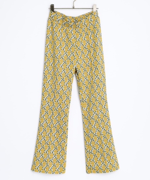 osharewalker（オシャレウォーカー）の「『カットソージャカードフレアパンツ』（その他パンツ・レディース・ブラック/イエロー・1/2）」の21枚目の写真