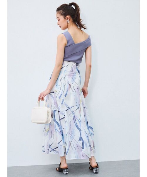 MERCURYDUO（マーキュリーデュオ）の「3WAYアシメチェンジリブコンパクトニット（ニット/セーター・レディース・オフホワイト/ブラック/パープル/ピンク・FREE）」の15枚目の写真