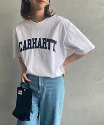 [carhartt WIP/カーハートダブリューアイピー] UNIVERSITY カレッジロゴ ショートスリーブTシャツ