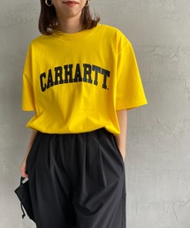 [carhartt WIP/カーハートダブリューアイピー] UNIVERSITY カレッジロゴ ショートスリーブTシャツ