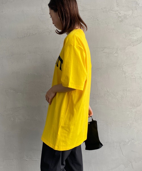 Carhartt WIP（カーハートダブリューアイピー）の「[carhartt WIP/カーハートダブリューアイピー] UNIVERSITY カレッジロゴ ショートスリーブTシャツ（Tシャツ/カットソー・レディース・ブラック/イエロー/ホワイト/グリーン・M/L/XL）」の15枚目の写真