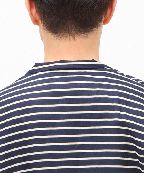 m's braque（エムズブラック）の「【m's braque / エムズ ブラック】スキッパーシャツ（シャツ/ブラウス・メンズ・ブラック・FREE）」の7枚目の写真