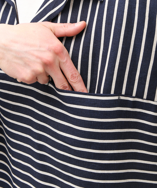 m's braque（エムズブラック）の「【m's braque / エムズ ブラック】スキッパーシャツ（シャツ/ブラウス・メンズ・ブラック・FREE）」の10枚目の写真