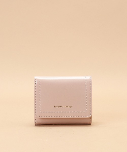 Samantha Thavasa（サマンサタバサ）の「ウォータープルーフレザー 折財布（財布・レディース・オフホワイト/ネイビー/グレイッシュベージュ/ピンクベージュ・FREE）」の4枚目の写真