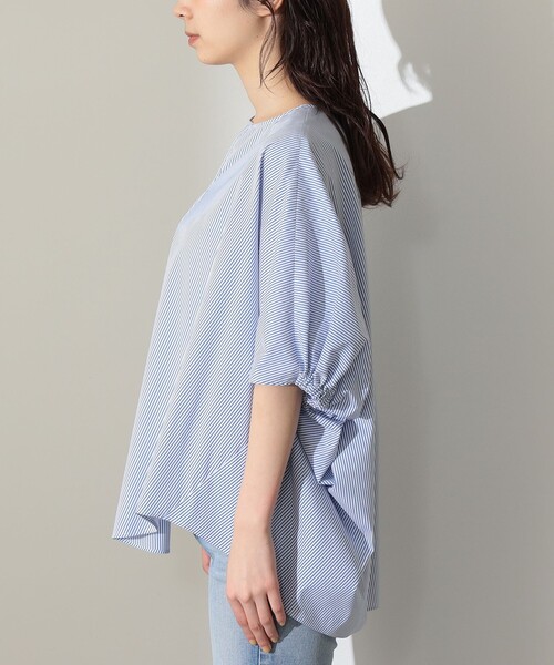 Demi-Luxe BEAMS ウール スリットネック プルオーバー　ボーダー Demi-Luxe BEAMS - Demi-Luxe BEAMS ウール スリットネック プル