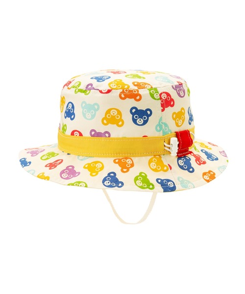 MIKI HOUSE（ミキハウス）の「日よけ付きハット（ハット・キッズ・ホワイト/マルチ・M(50-52cm)/L(52-54cm)/S(48-50cm)）」の2枚目の写真