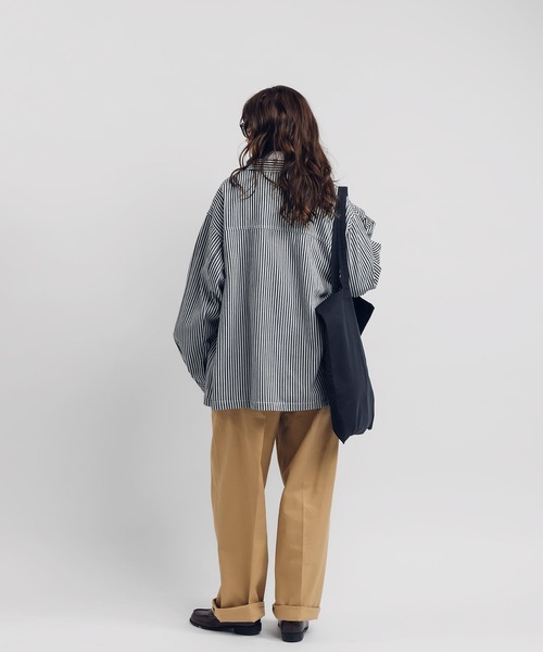 MUHET(ミュエータ)の「ストレートチノパンツ(チノパンツ・レディース・ネイビー/ベージュ/オフホワイト・SMALL/X-LARGE/MEDIUM)」の18枚目の写真