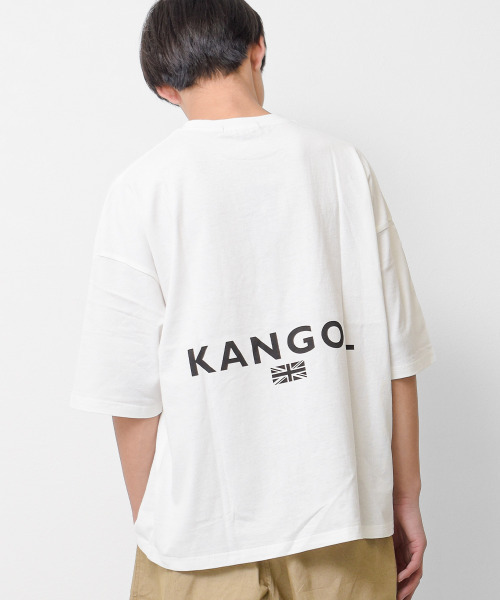 KANGOL KIDS(カンゴールキッズ)の「KANGOL 別注バックロゴスーパービッグTシャツ(Tシャツ/カットソー・キッズ・ブラック/チャコールグレー/オフホワイト・120/130/140/150)」の2枚目の写真