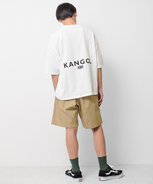 KANGOL KIDS(カンゴールキッズ)の「KANGOL 別注バックロゴスーパービッグTシャツ(Tシャツ/カットソー・キッズ・ブラック/チャコールグレー/オフホワイト・120/130/140/150)」の5枚目の写真