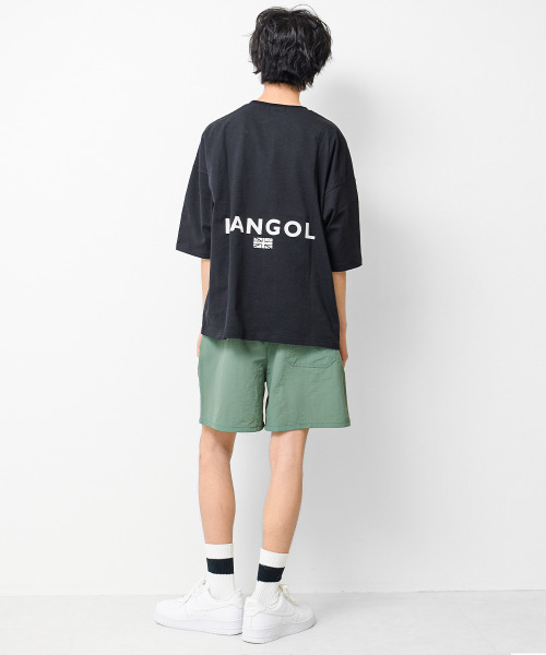 KANGOL KIDS(カンゴールキッズ)の「KANGOL 別注バックロゴスーパービッグTシャツ(Tシャツ/カットソー・キッズ・ブラック/チャコールグレー/オフホワイト・120/130/140/150)」の9枚目の写真